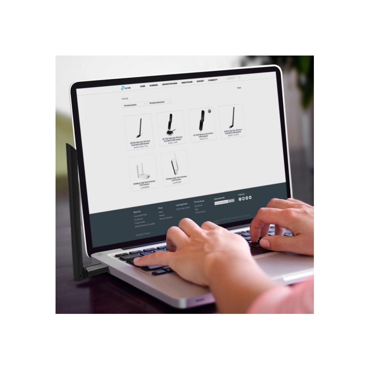 TP-Link Archer T3U Plus - USB 3.0 - Dual-Band AC Adapter with High-Gain Adjustable Antenna — Buy in Cyprus with Fast Delivery