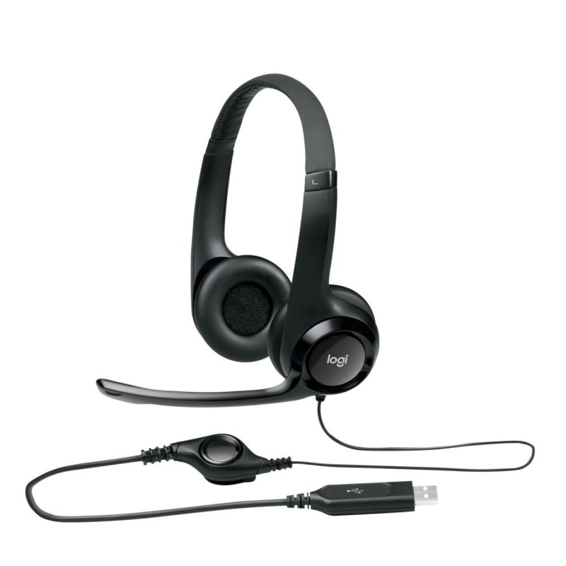 Buy Logitech H390 - 981-000406 - USB-A Wired On-Ear Headset, Black, Noise-Cancel... in Cyprus, Nicosia, Limassol, Larnaka, Pafos