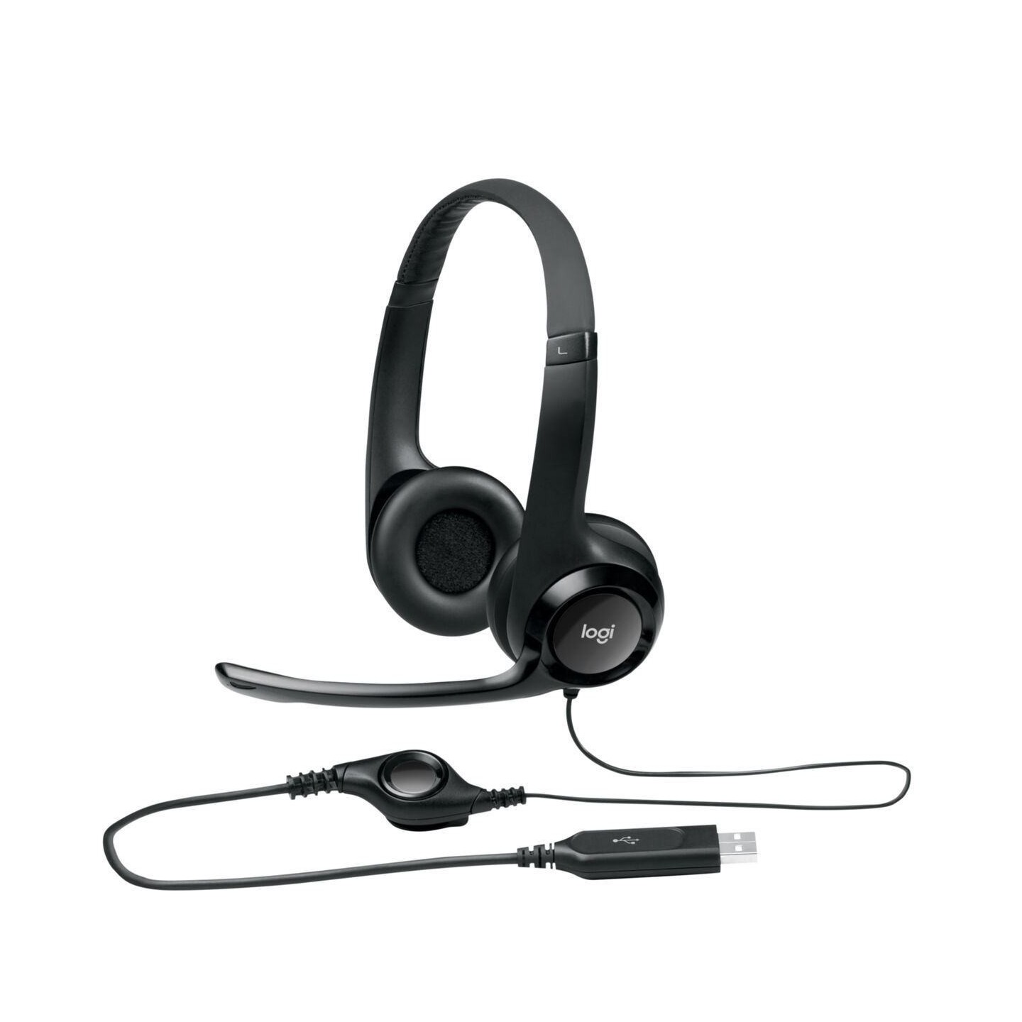 Logitech H390 USB-A Wired On-Ear Headset with Noise-Cancelling Mic (Blister) — Buy in Cyprus with Fast Delivery