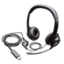 Logitech H390 USB-A Wired On-Ear Headset with Noise-Cancelling Mic (Blister) — Buy in Cyprus with Fast Delivery