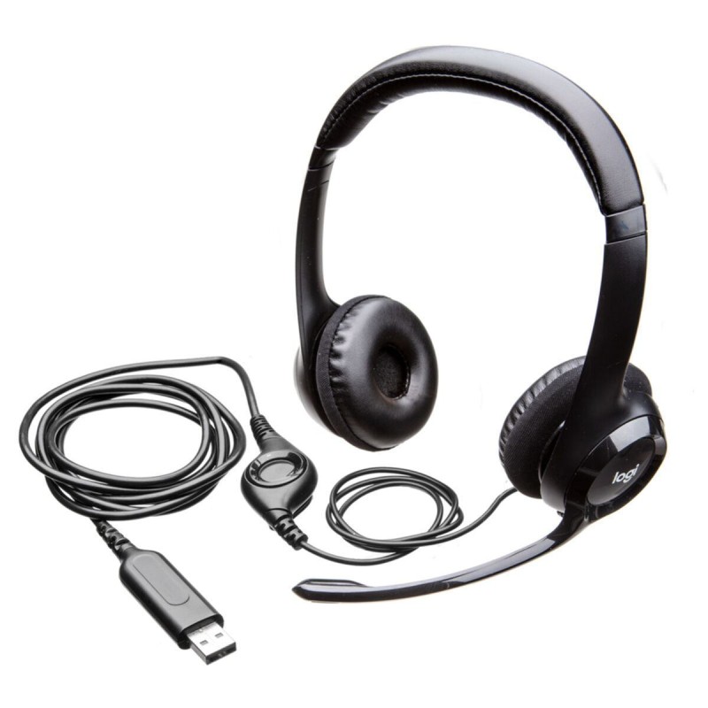 Buy Logitech H390 - 981-000406 - USB-A Wired On-Ear Headset, Black, Noise-Cancel... in Cyprus, Nicosia, Limassol, Larnaka, Pafos