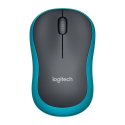 Logitech M185 Wireless Mouse - 910-002239 - Ambidextrous, Blue/Black (Boxed) — Buy in Cyprus with Fast Delivery