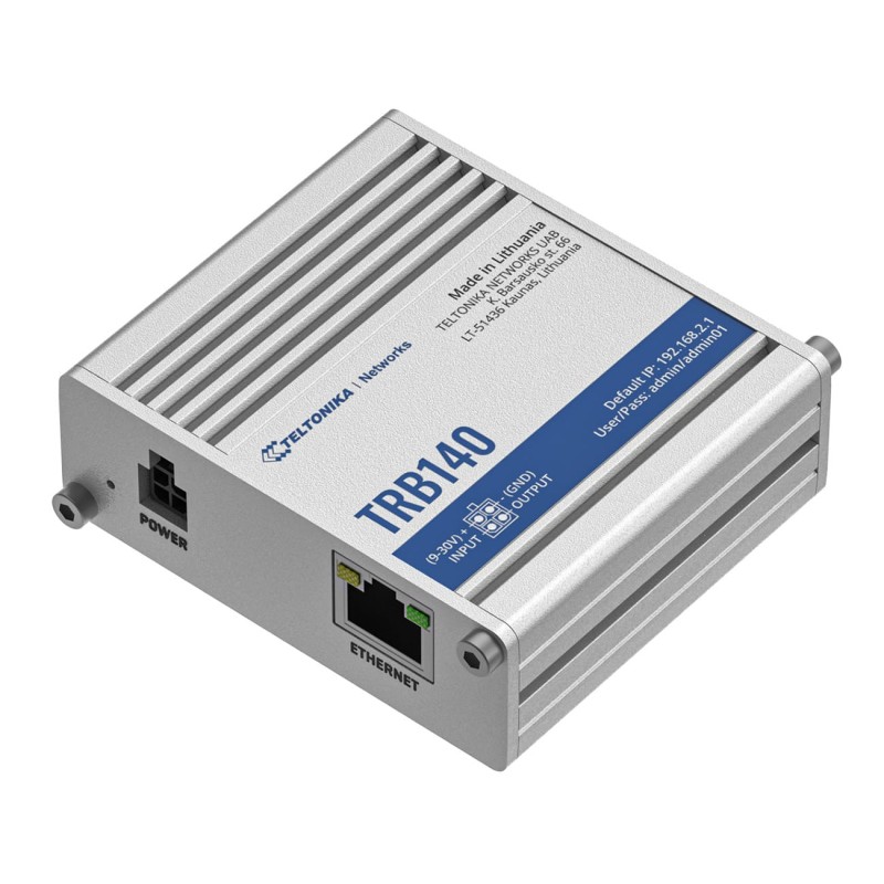 Buy Teltonika TRB140 Gateway - Grey, 128MB RAM / 512MB Flash, 1.2 GHz CPU in Cyprus, Nicosia, Limassol, Larnaka, Pafos