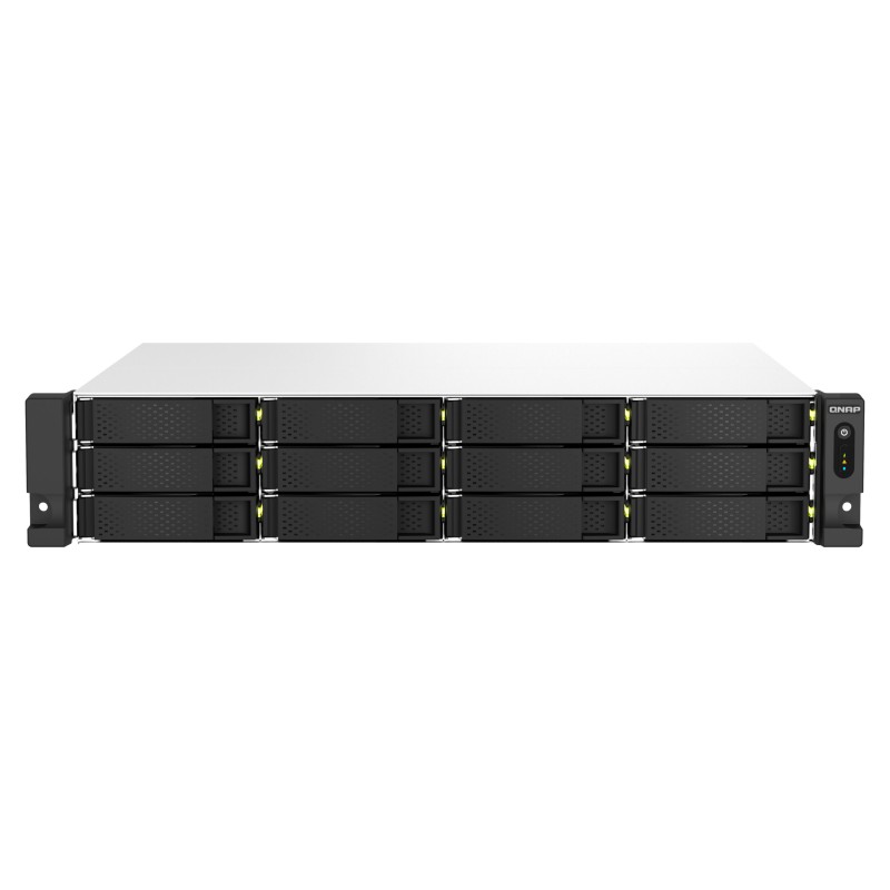 Buy QNAP TS-1264U-RP-8G - 12-Bay 2U Rack NAS, Intel Celeron 2.0/2.9GHz, 8GB DDR4... in Cyprus, Nicosia, Limassol, Larnaka, Pafos