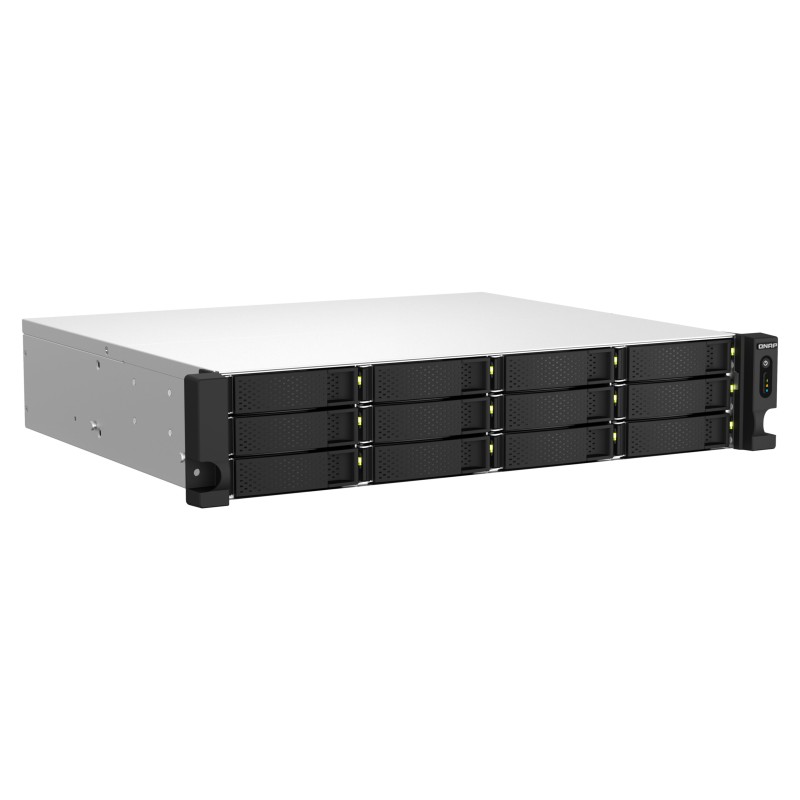 Buy QNAP TS-1264U-RP-8G - 12-Bay 2U Rack NAS, Intel Celeron 2.0/2.9GHz, 8GB DDR4... in Cyprus, Nicosia, Limassol, Larnaka, Pafos
