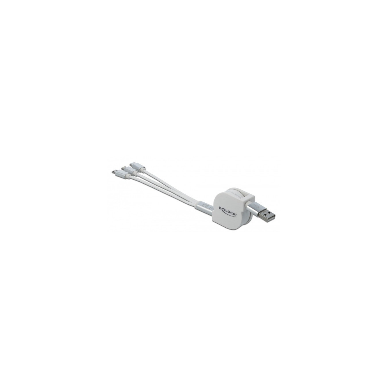 USB Aufrollladekabel, USB-A to Micro-USB + USB-C + Lightning — Buy in Cyprus with Fast Delivery