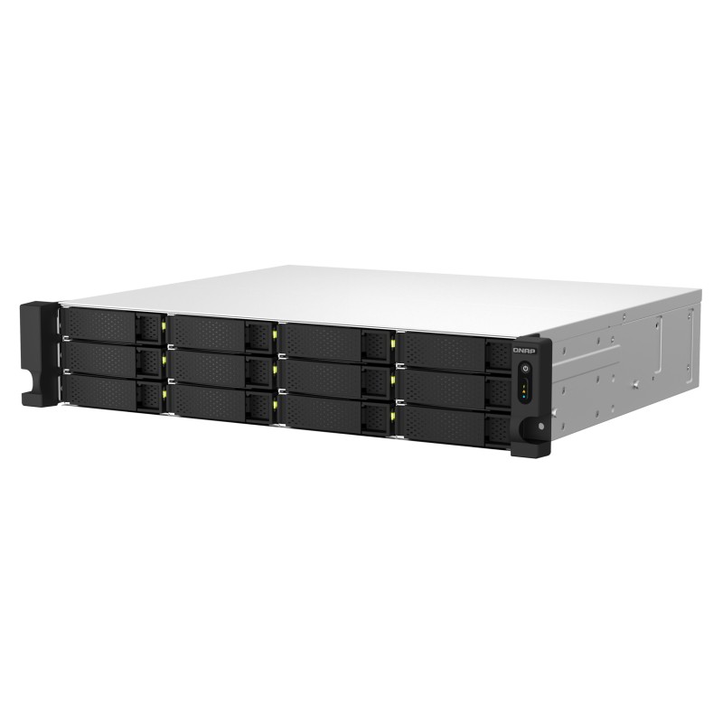 Buy QNAP TS-1264U-RP-8G - 12-Bay 2U Rack NAS, Intel Celeron 2.0/2.9GHz, 8GB DDR4... in Cyprus, Nicosia, Limassol, Larnaka, Pafos
