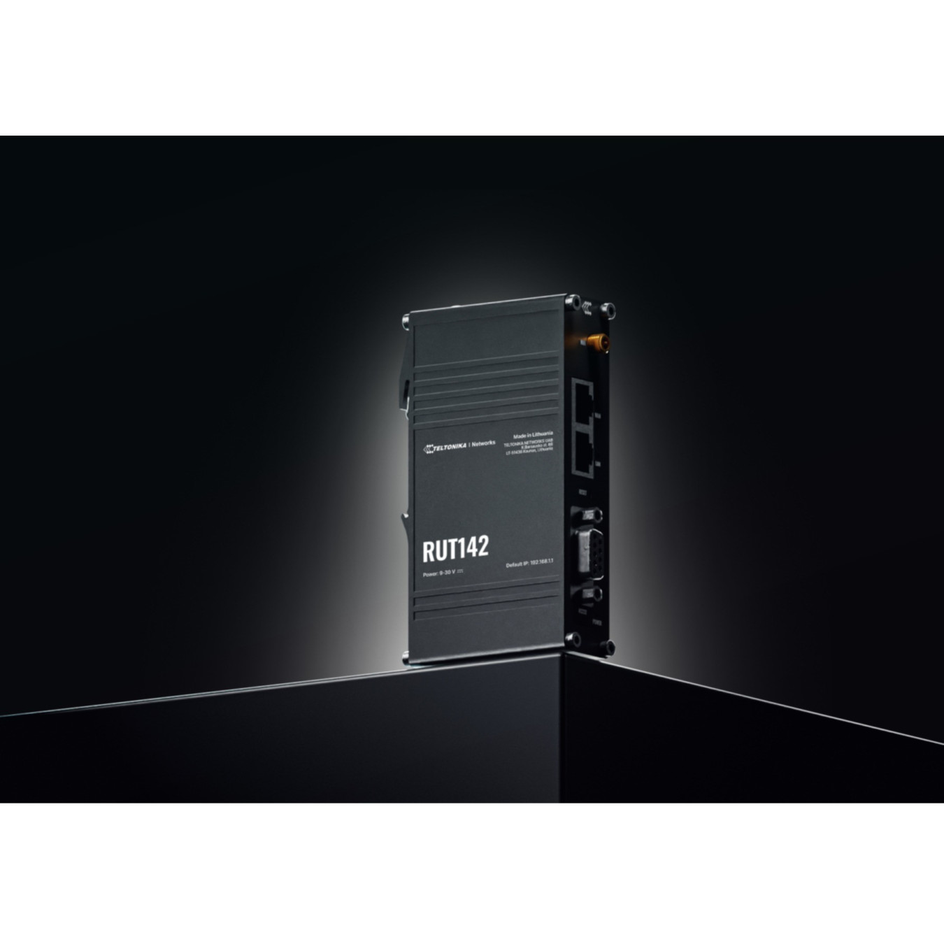 Teltonika RUT142 - Industrial RS232 Router, 2x Ethernet, Wi-Fi 4 (2.4 GHz), DIN-rail, RutOS — Buy in Cyprus with Fast Delivery