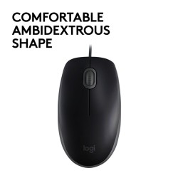 Buy Logitech M110 Silent Mouse - 910-005508 - Black, Wired USB Type-A, Ambidextr... in Cyprus, Nicosia, Limassol, Larnaka, Pafos