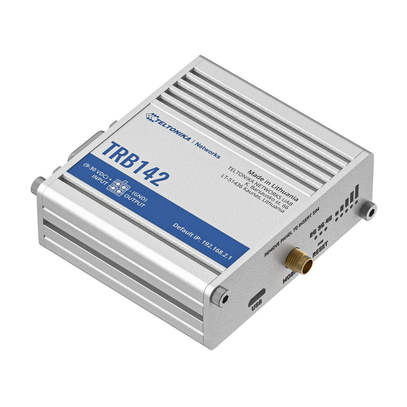Teltonika TRB142 Gateway - 1200 MHz CPU, Grey, Cat1 Cellular, RS-232, USB 2.0, 9–30V DC — Buy in Cyprus with Fast Delivery