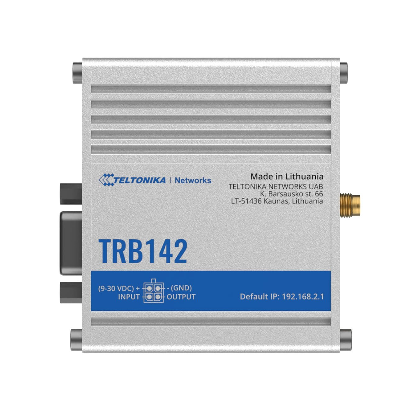 Teltonika TRB142 Gateway - 1200 MHz CPU, Grey, Cat1 Cellular, RS-232, USB 2.0, 9–30V DC — Buy in Cyprus with Fast Delivery