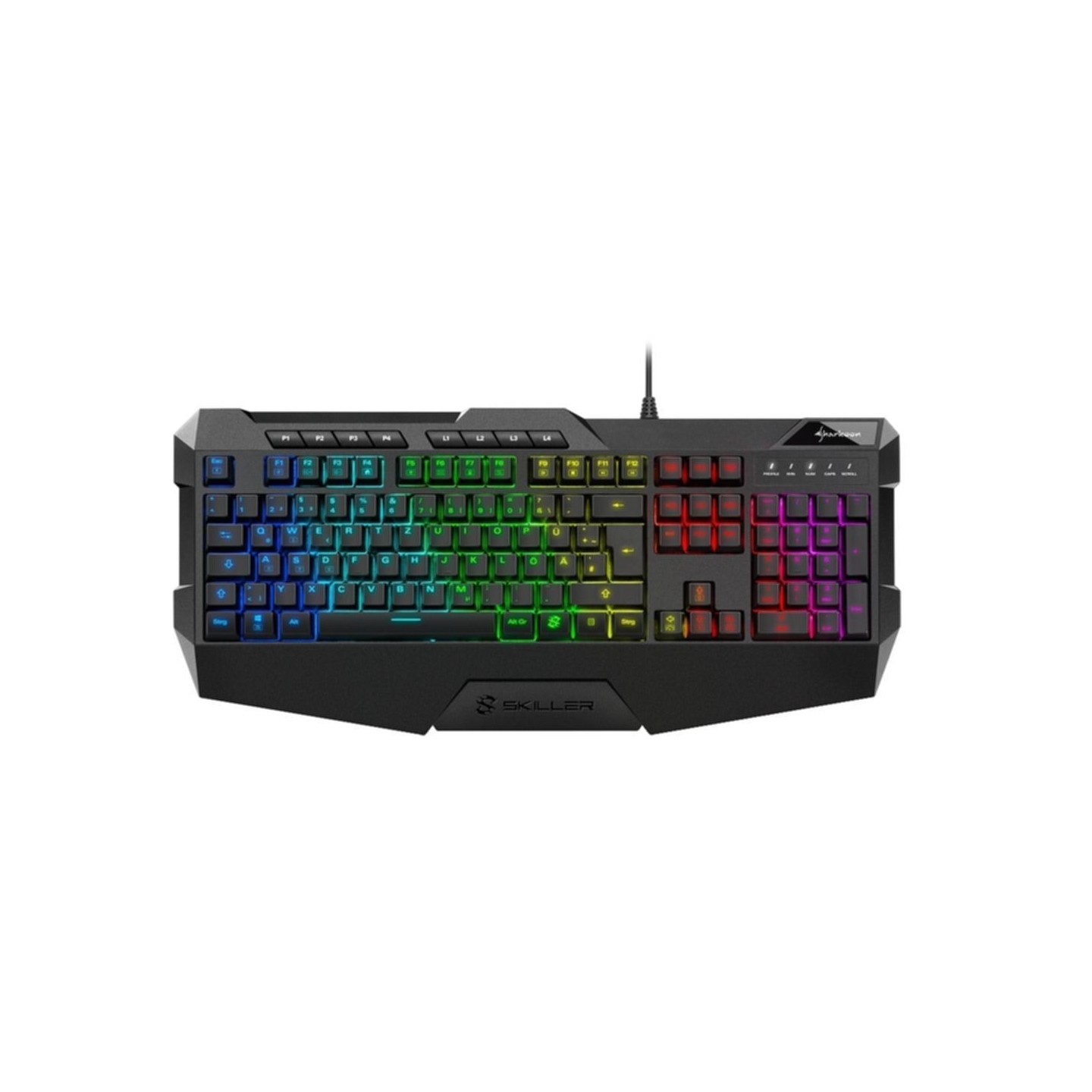 Sharkoon Skiller SGK4 Gaming Keyboard - Membrane RGB German QWERTZ (Boxed) — Buy in Cyprus with Fast Delivery