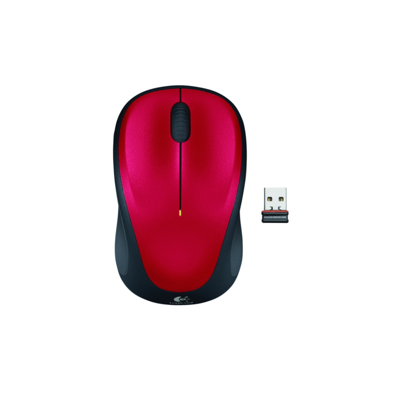 Logitech Wireless Mouse M235 - 910-002496 - Red, Ambidextrous, 2.4 GHz RF, 3-Button — Buy in Cyprus with Fast Delivery