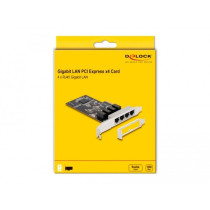 PCIe x4 auf 4 x RJ45 Gbit, LAN-Adapter — Buy in Cyprus with Fast Delivery