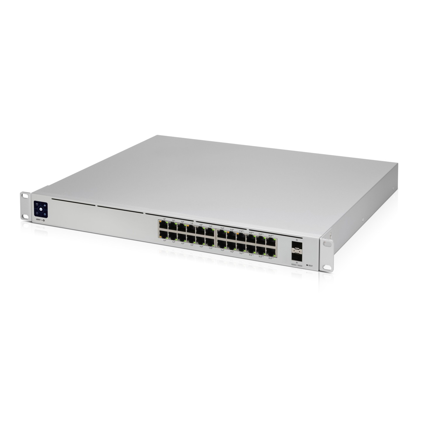 Ubiquiti UniFi Switch Pro 24-POE - USW-PRO-24-POE - 24x Gigabit, 2x 10G SFP+, PoE+/PoE++, 1.3" Touchscreen