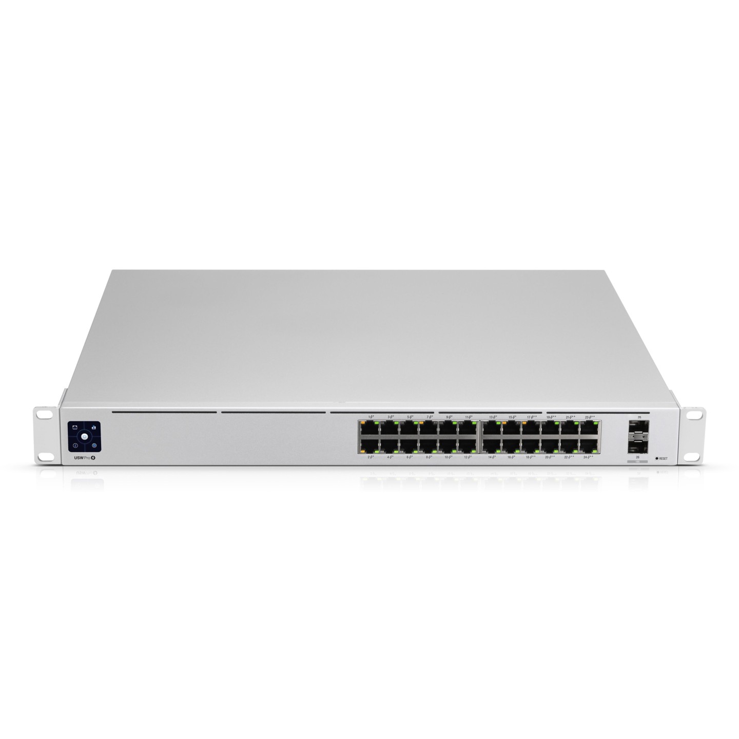 Ubiquiti UniFi Switch Pro 24-POE - USW-PRO-24-POE - 24x Gigabit, 2x 10G SFP+, PoE+/PoE++, 1.3" Touchscreen
