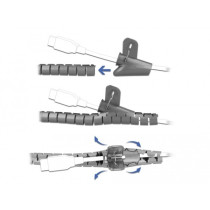 Spiral hose with pull-in tool, 2.5 meters x 30mm, cable hose — Buy in Cyprus with Fast Delivery