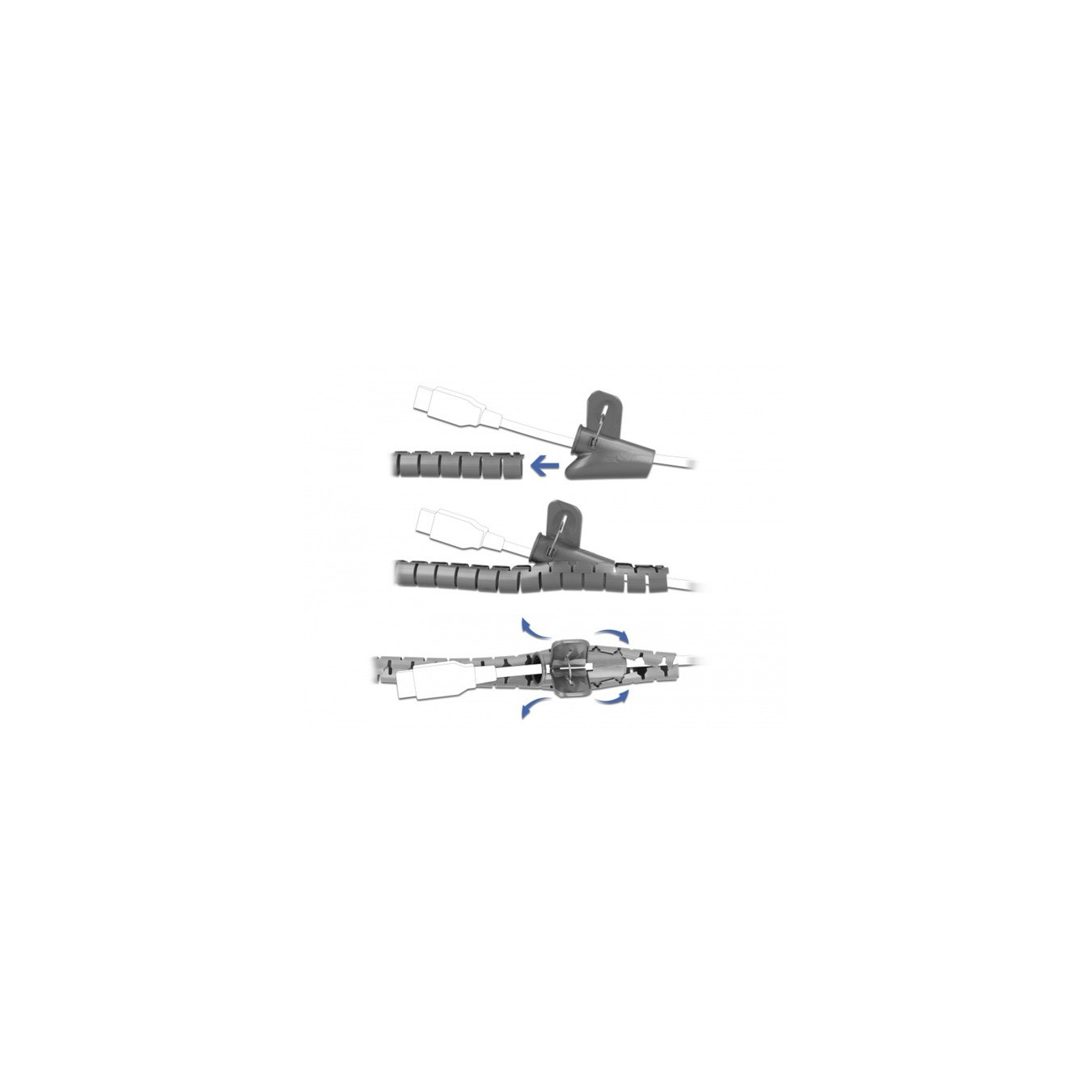 Spiral hose with pull-in tool, 2.5 meters x 30mm, cable hose — Buy in Cyprus with Fast Delivery