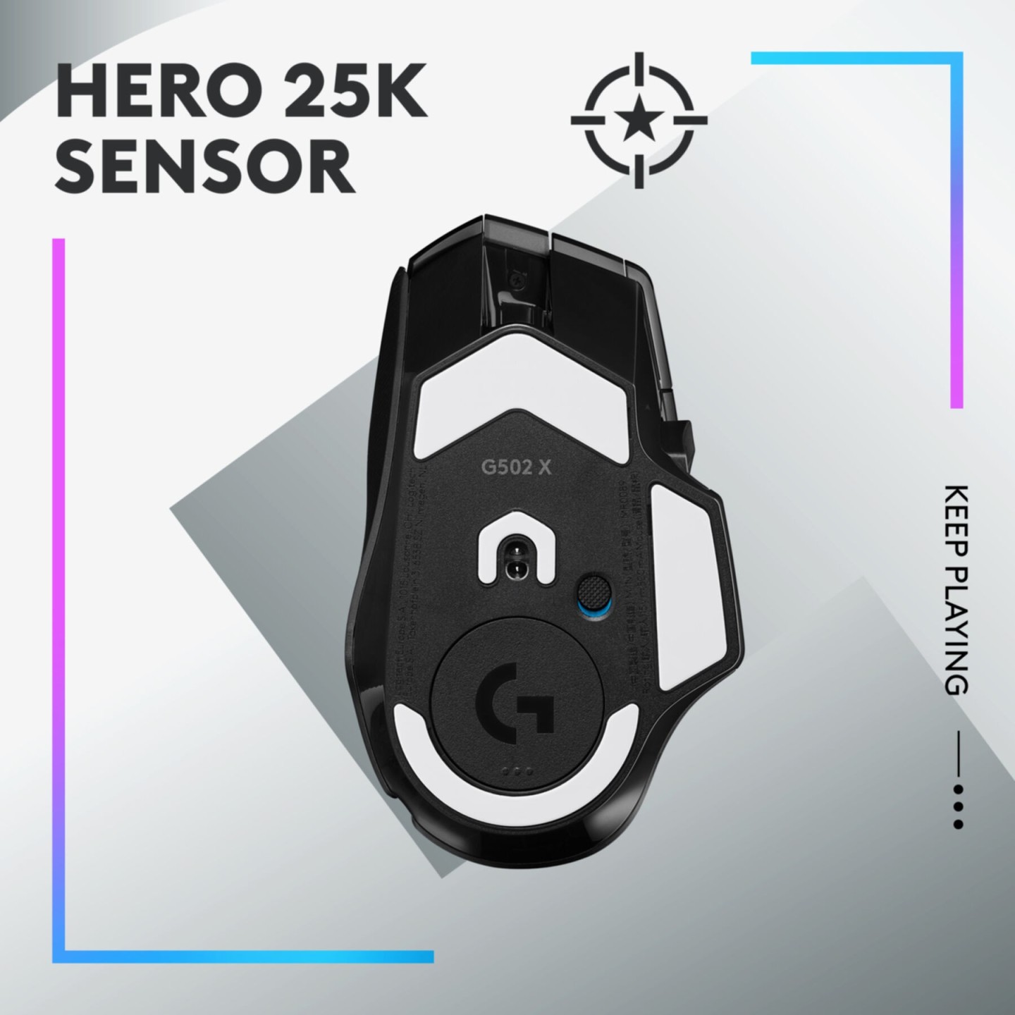 Logitech G502 X Plus Wireless Gaming Mouse - HERO 25K, LIGHTFORCE, 13 Buttons (Boxed) — Buy in Cyprus with Fast Delivery