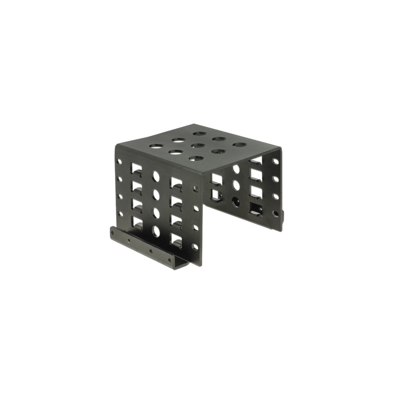 Delock 18271 Installation Frame 4x 2.5 in to 3.5 in – Aluminium Black | Armenius Store
