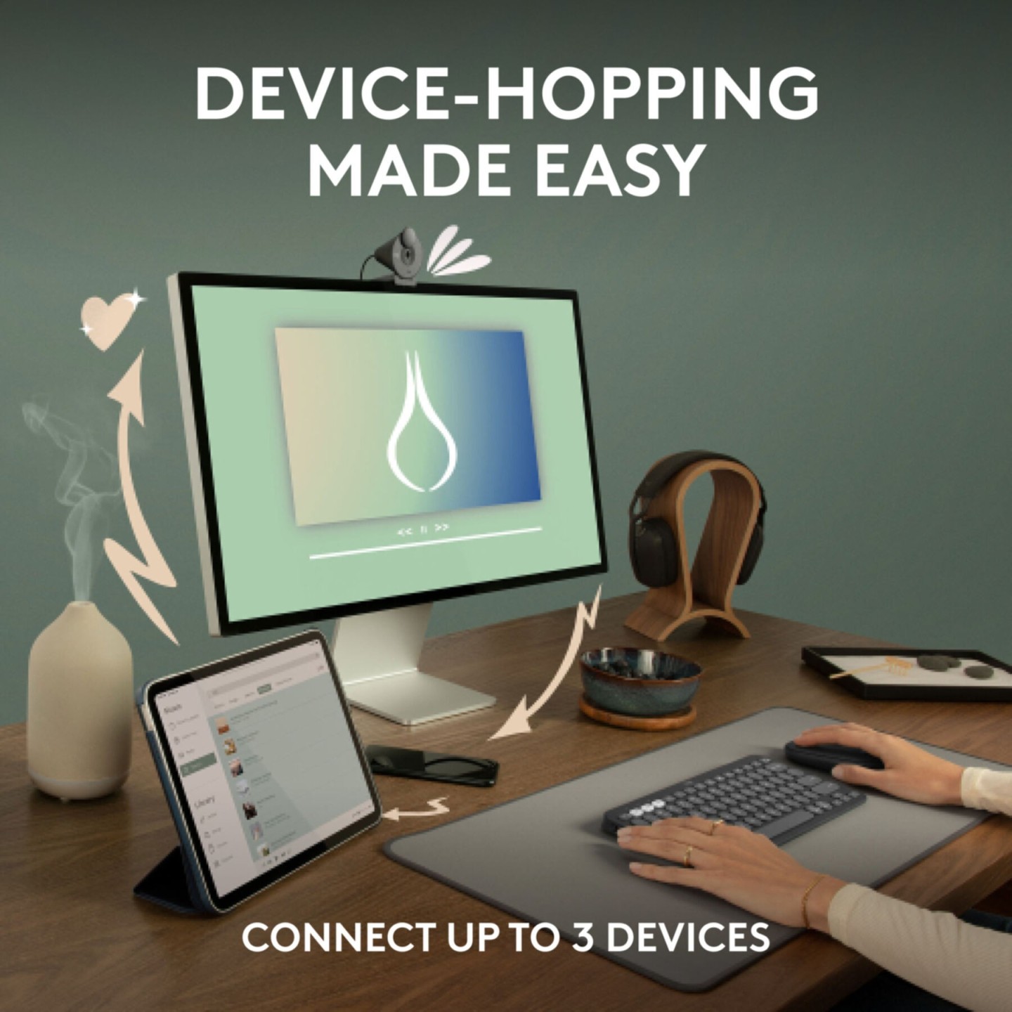 Logitech Pebble M350s Wireless Mouse - 910-007015 - Graphite Silent BT/2.4GHz Ambidextrous (Boxed)