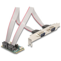 Mini PCIe I O PCIe, 2x serial RS-232, interface card — Buy in Cyprus with Fast Delivery