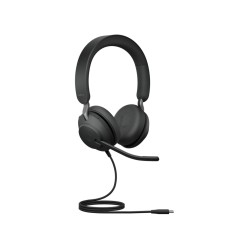 Jabra Evolve 20 UC Stereo Headset - 4999-829-209 - Black, USB-A, Noise-Cancelling Mic (Boxed)