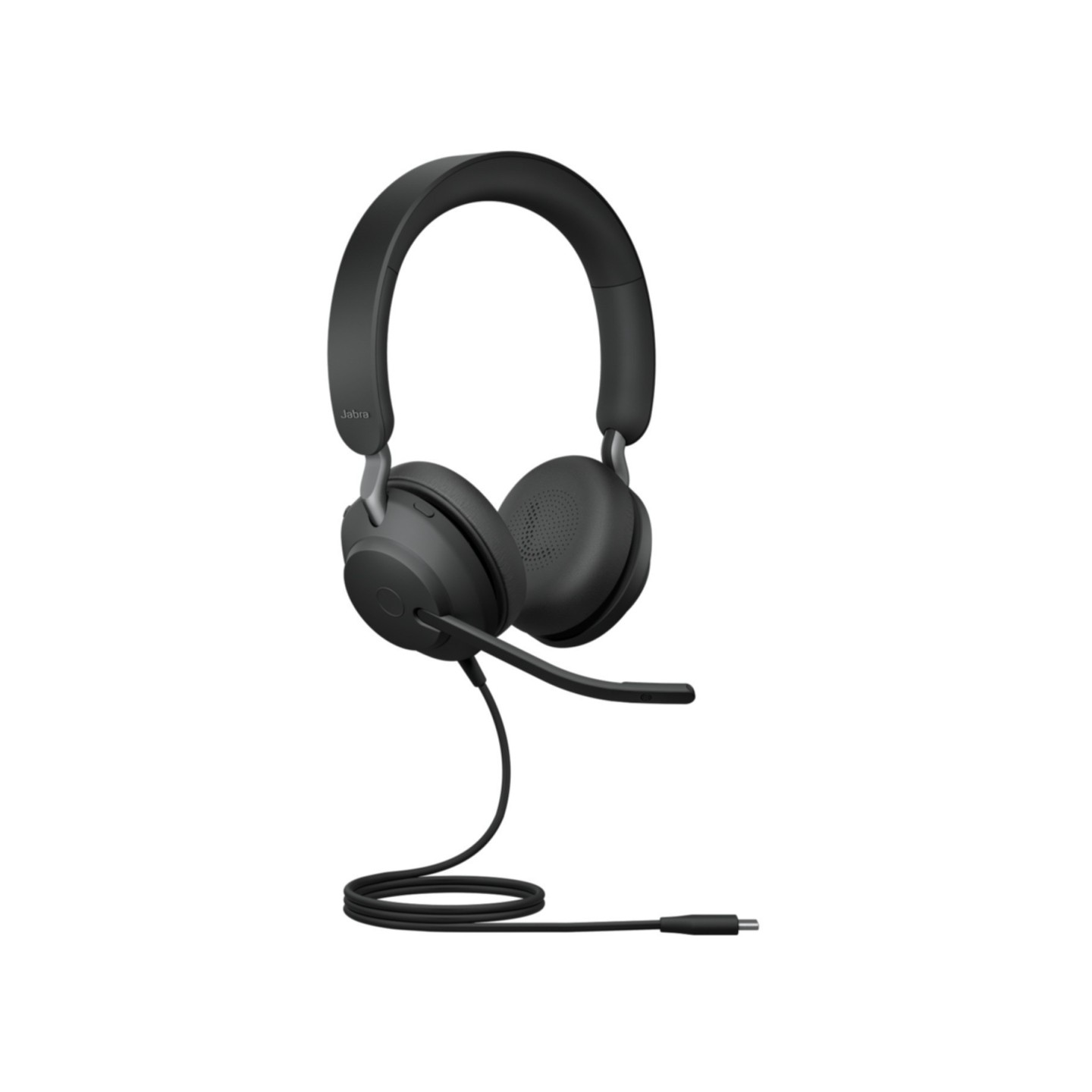Jabra Evolve 20 UC Stereo Headset - 4999-829-209 - Black, USB-A, Noise-Cancelling Mic (Boxed)