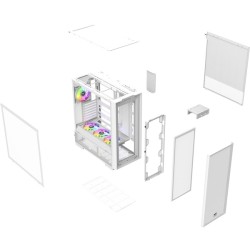 Thermaltake S380 TG ARGB Snow White Mid Tower Case (Boxed) — Buy in Cyprus with Fast Delivery