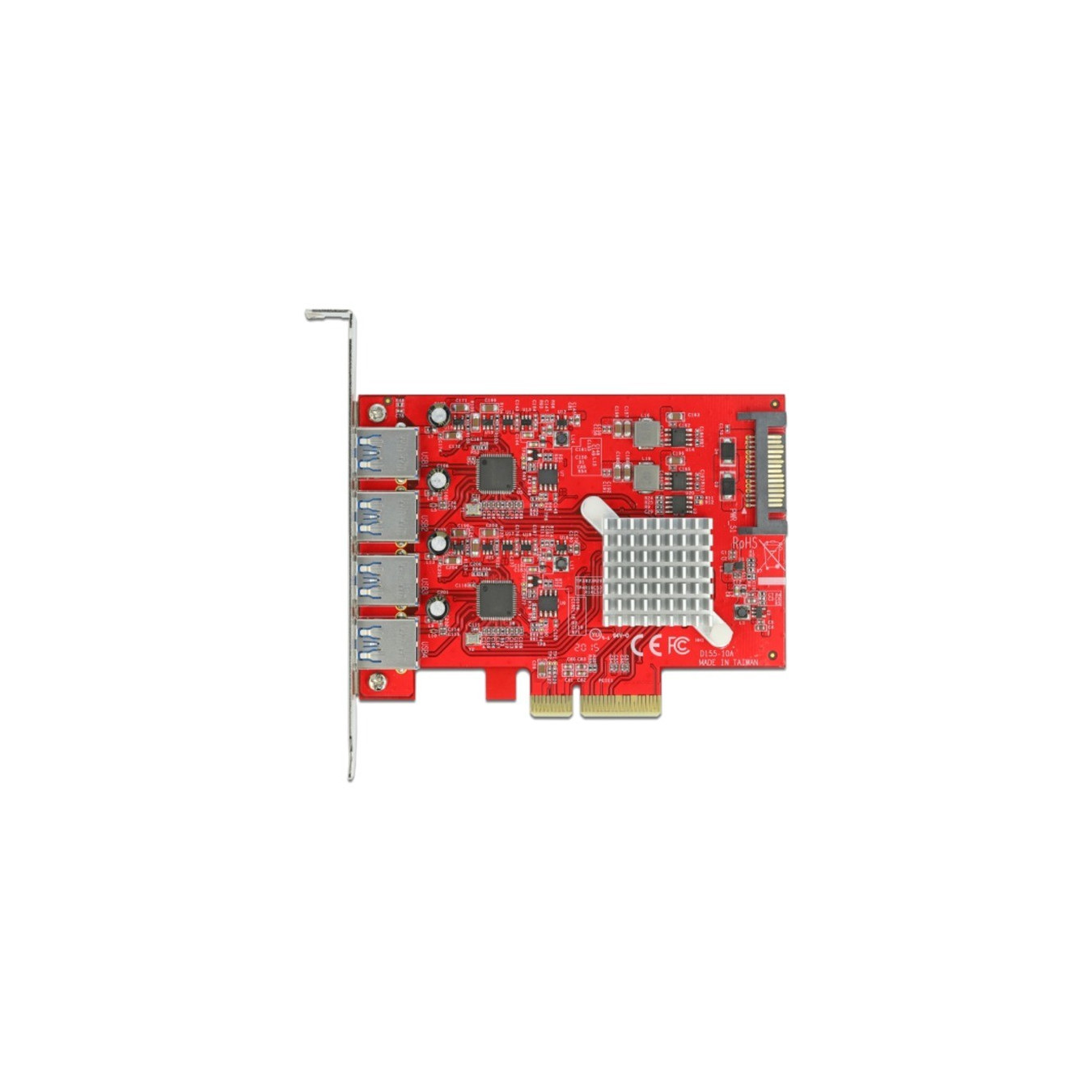 PCIe x4 to 4x extern USB-A 3.2 Gen 2, USB-Controller — Buy in Cyprus with Fast Delivery