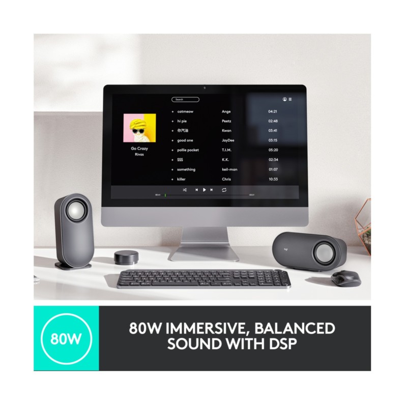 Buy Logitech Z407 Speakers - 980-001348 - 2.1 Wireless Bluetooth 5.0 System, Gra... in Cyprus, Nicosia, Limassol, Larnaka, Pafos