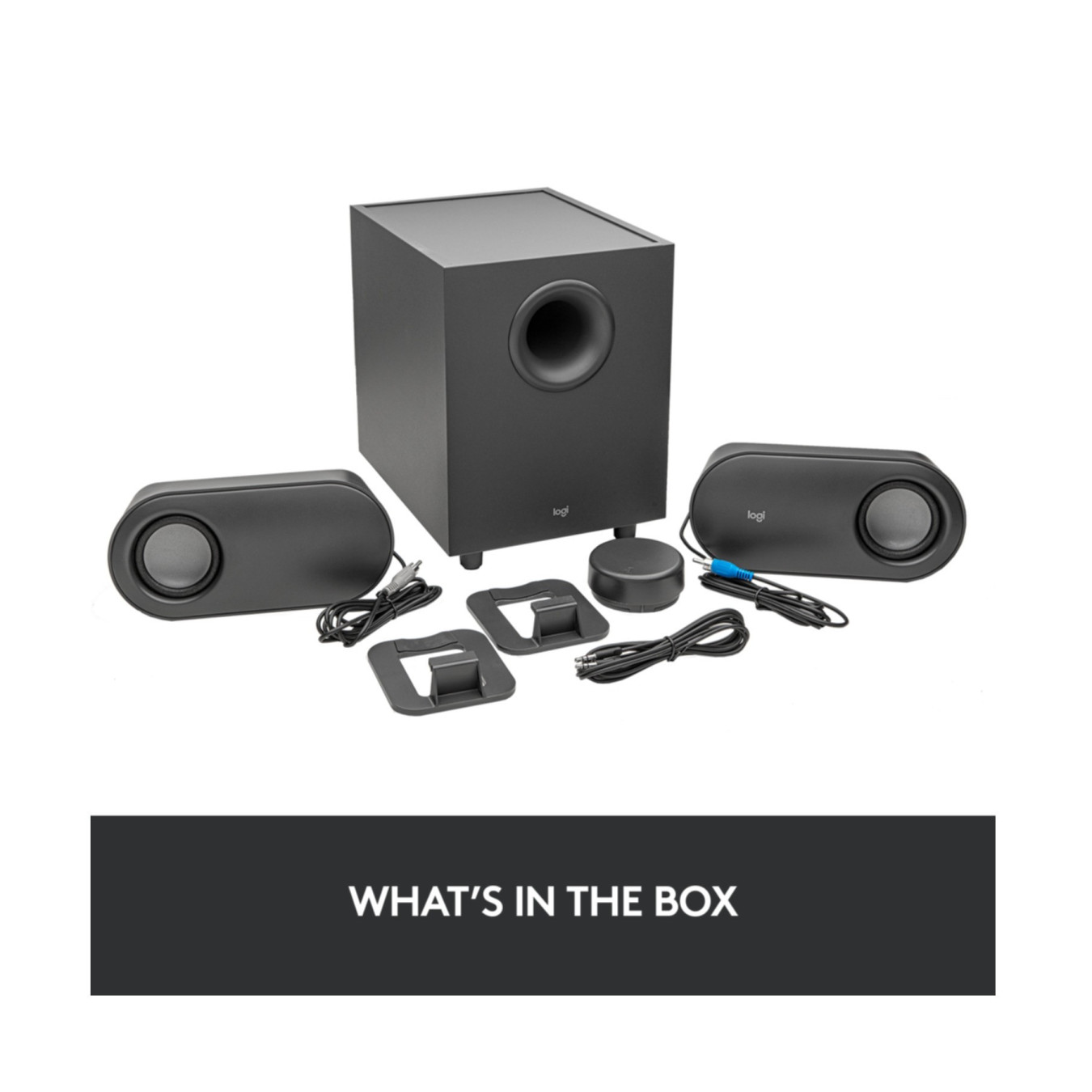 Logitech Z407 Speakers - 980-001348 - 2.1 Wireless Bluetooth 5.0 System, Graphite — Buy in Cyprus with Fast Delivery