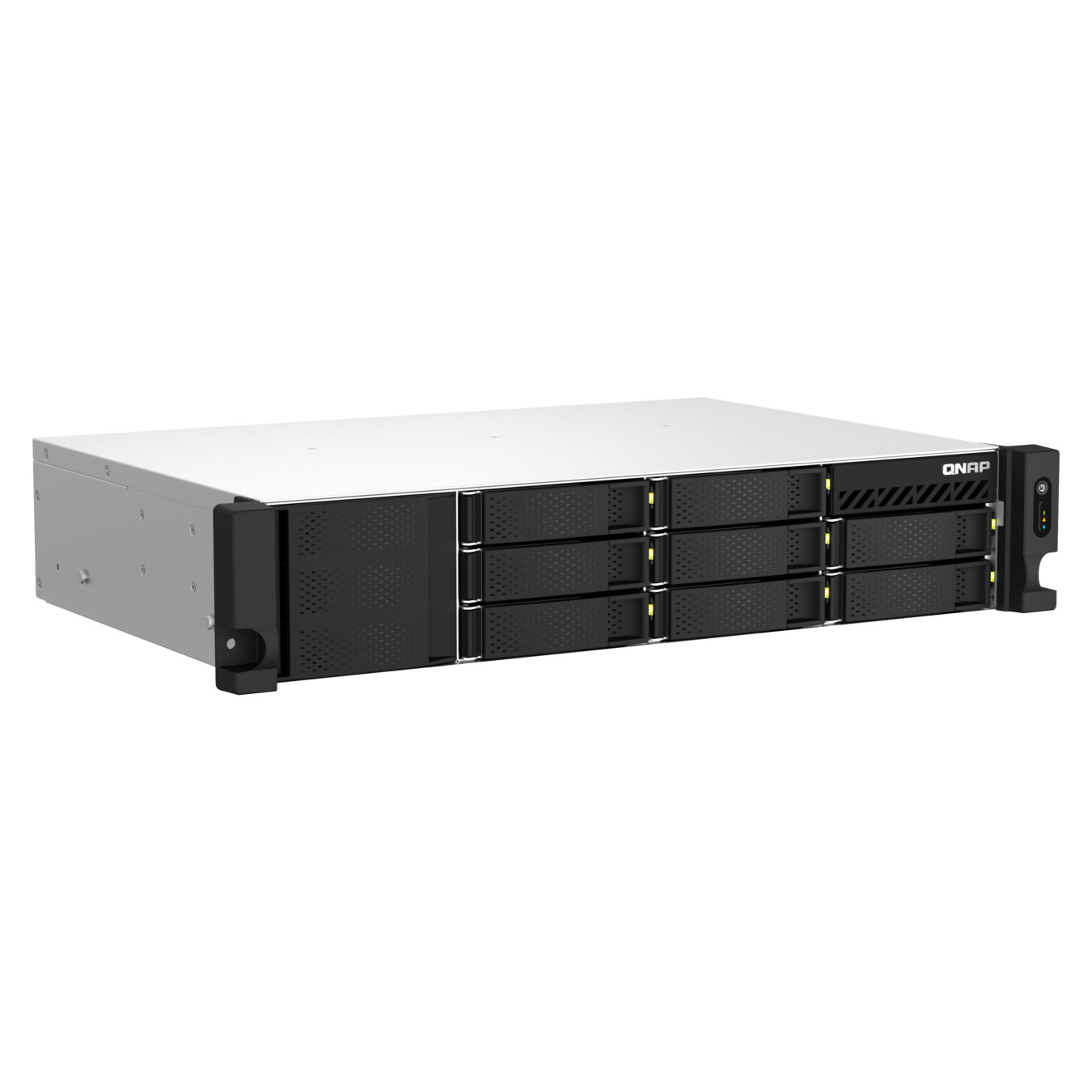 QNAP TS-864EU-RP-8G - 8-Bay 2U Rack NAS | Intel N5095 4-core 2.9GHz, 8GB DDR4, 2x2.5GbE, Dual PSU, Black