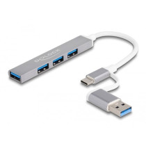 4 Port Slim USB Hub mit USB Type-C oder USB Typ-A, USB-Hub — Buy in Cyprus with Fast Delivery
