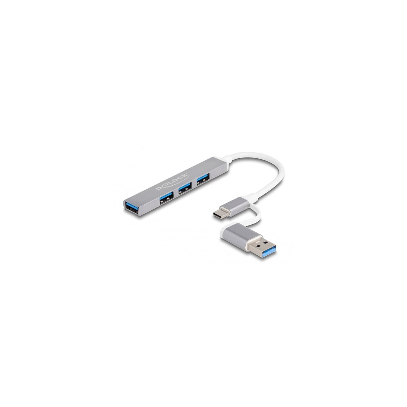 4 Port Slim USB Hub mit USB Type-C oder USB Typ-A, USB-Hub — Buy in Cyprus with Fast Delivery