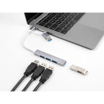 4 Port Slim USB Hub mit USB Type-C oder USB Typ-A, USB-Hub — Buy in Cyprus with Fast Delivery