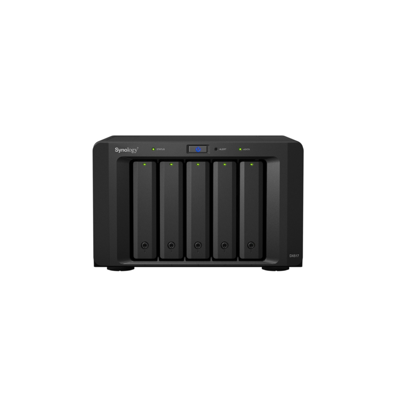 Synology DiskExpansion DX517 - 5-Bay Hot-Swap Expansion Unit, Black, eSATA (for DS1517+/DS1817+)