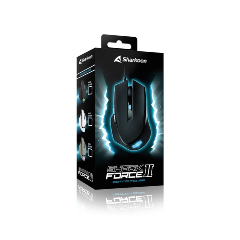 Buy Sharkoon SHARK Force II - White - Gaming Mouse, 4,200 DPI, 6 Buttons, Right-... in Cyprus, Nicosia, Limassol, Larnaka, Pafos