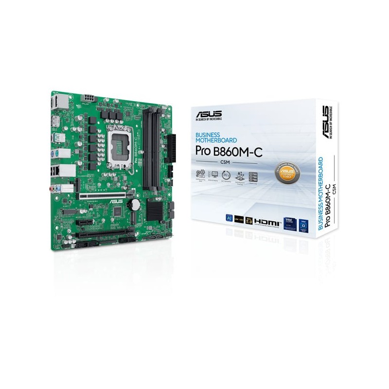 ASUS PRO B860M-C-CSM LGA1851 µATX B860 DDR5 Motherboard (Boxed) — Buy in Cyprus with Fast Delivery