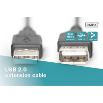 USB 2.0 extension cable, USB-A male to USB-A female — Buy in Cyprus with Fast Delivery