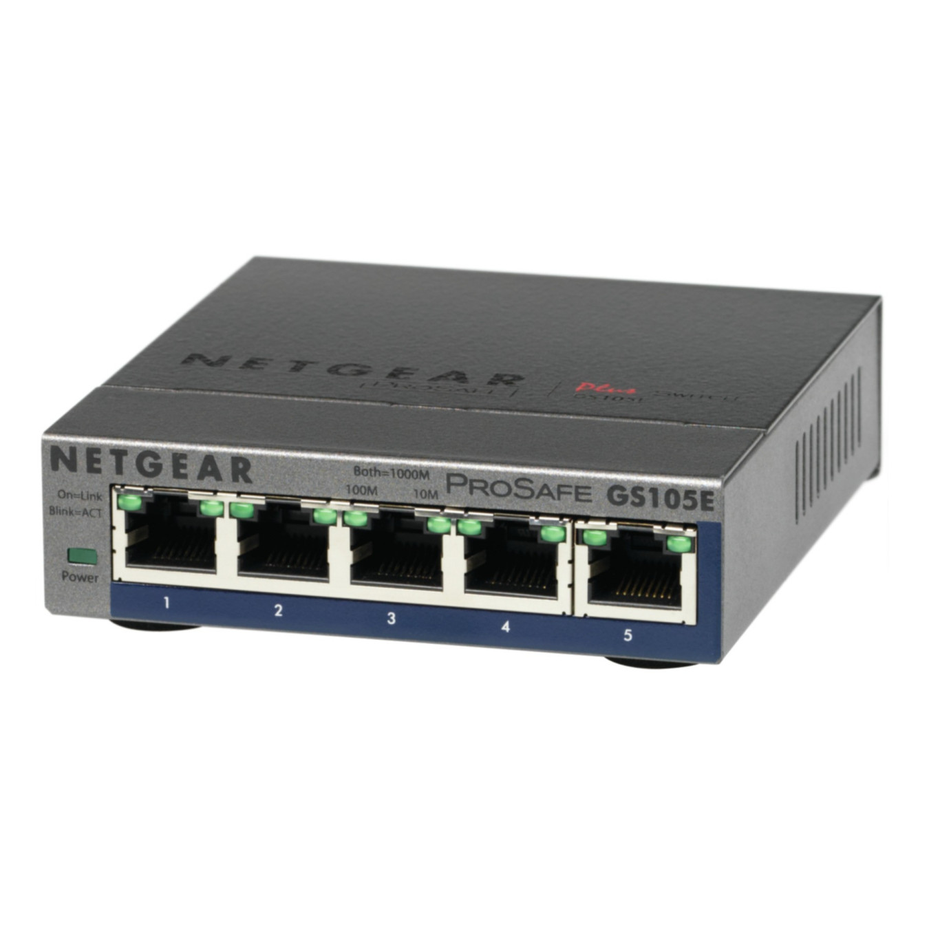 NETGEAR ProSAFE Plus GS105E-200PES - 5-Port Gigabit Smart Switch, Fanless (Desktop) — Buy in Cyprus with Fast Delivery