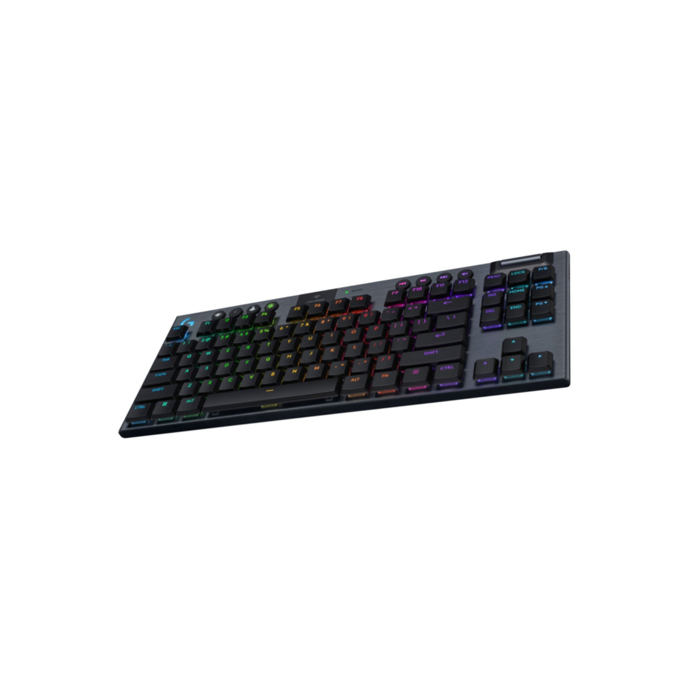 Logitech G915 X LIGHTSPEED TKL - 920-012716 - Low-Profile Wireless Gaming Keyboard, Tri-Mode, Per-Key RGB, German (Black)