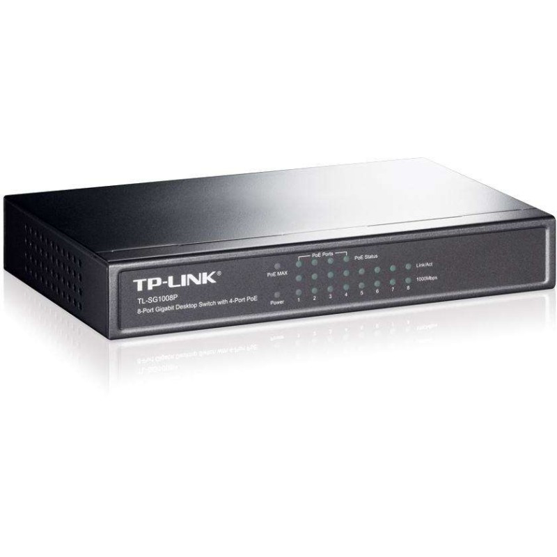Buy TP-Link 8-Port Gigabit Unmanaged Switch TL-SG1008P - 4x PoE, 53W Budget, Fan... in Cyprus, Nicosia, Limassol, Larnaka, Pafos