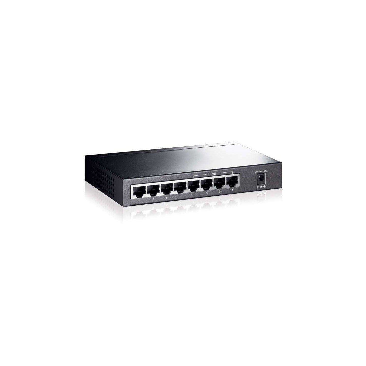 TP-Link 8-Port Gigabit Unmanaged Switch TL-SG1008P - 4x PoE, 53W Budget, Fanless Desktop — Buy in Cyprus with Fast Delivery