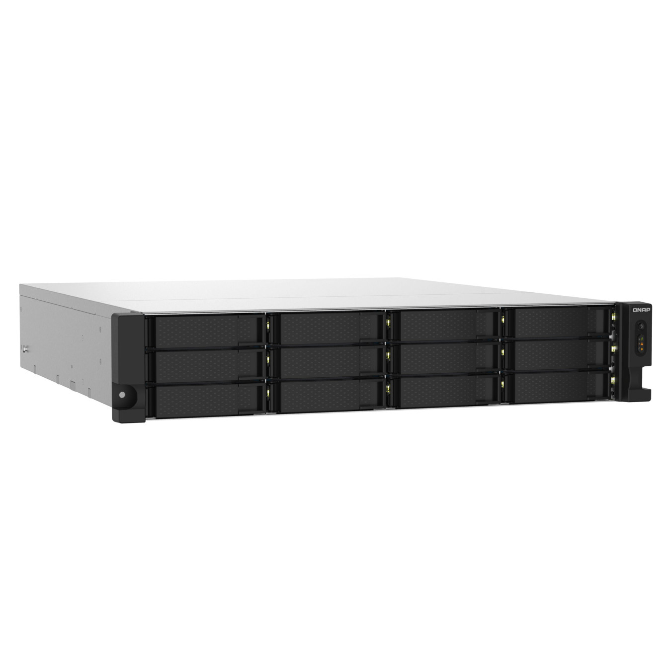 QNAP TS-1232PXU-RP-4G - 12-Bay 2U Rack NAS, 4GB DDR4, AL324 1.7GHz, 2x2.5GbE + 2x10GbE SFP+, Hot-swap