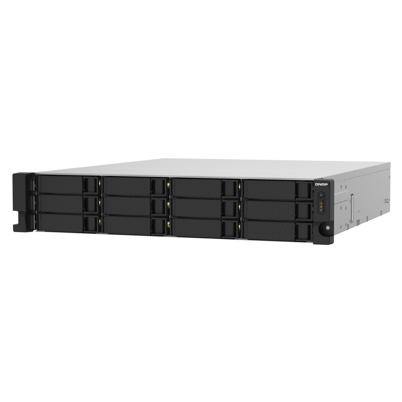 QNAP TS-1232PXU-RP-4G - 12-Bay 2U Rack NAS, 4GB DDR4, AL324 1.7GHz, 2x2.5GbE + 2x10GbE SFP+, Hot-swap