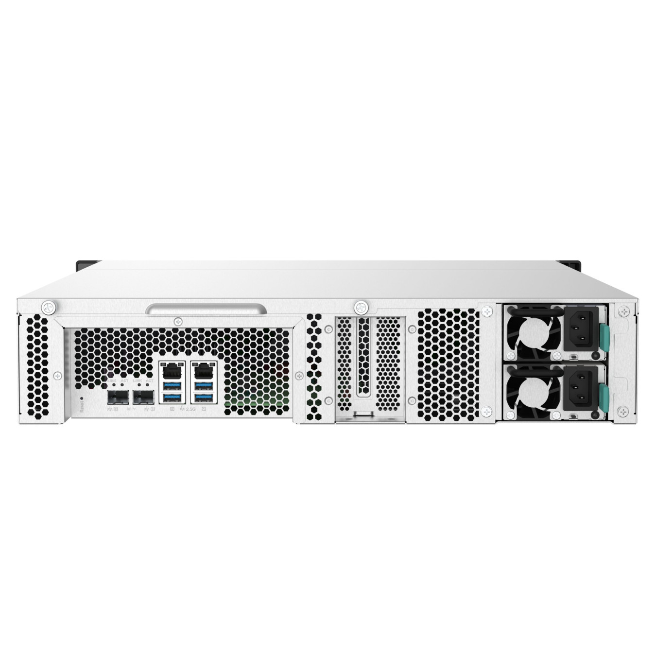 QNAP TS-1232PXU-RP-4G - 12-Bay 2U Rack NAS, 4GB DDR4, AL324 1.7GHz, 2x2.5GbE + 2x10GbE SFP+, Hot-swap