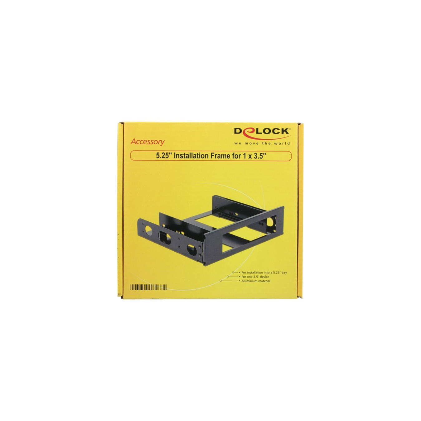 Delock 18267 5.25" Mounting Frame for 3.5" Device - Aluminum | Armenius Store