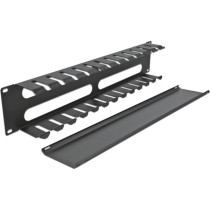 19' cable management patch panel with 4 openings, cable routing — Buy in Cyprus with Fast Delivery