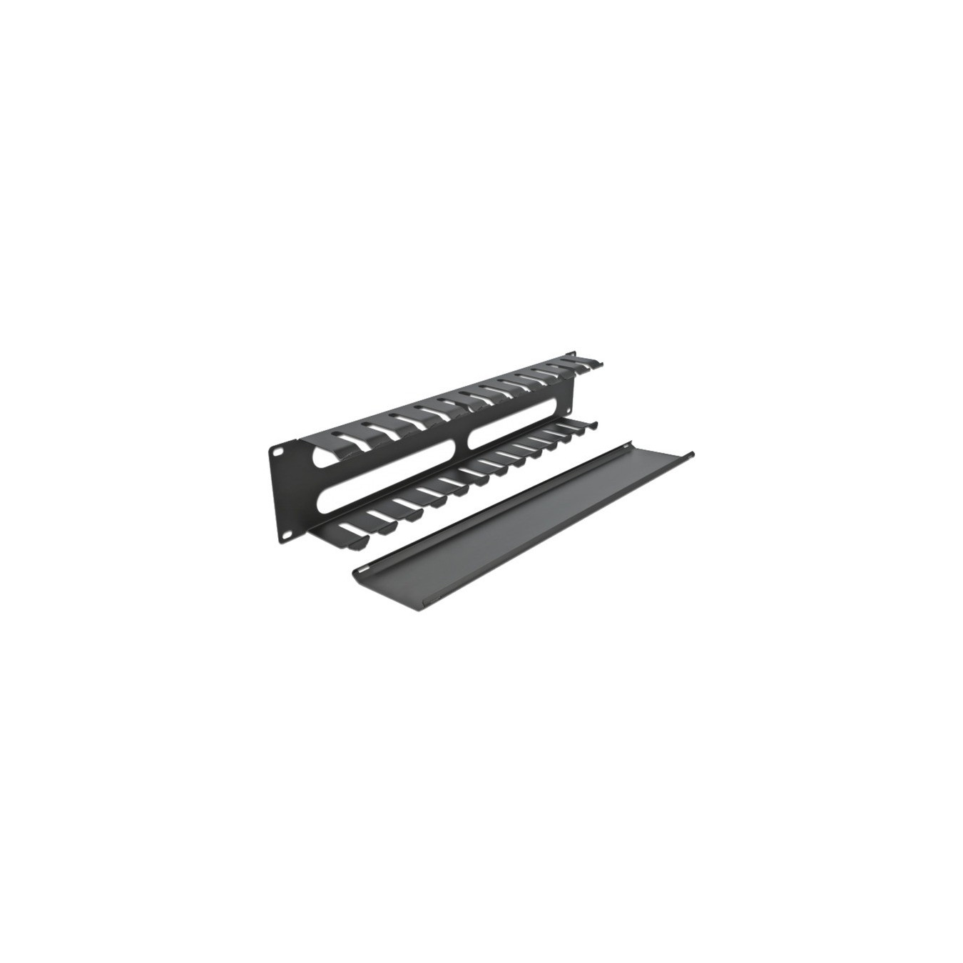 19' cable management patch panel with 4 openings, cable routing — Buy in Cyprus with Fast Delivery